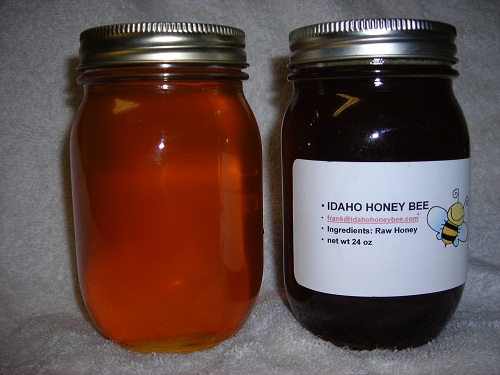 Two types of raw honey